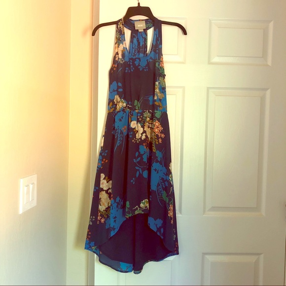 Anthro Floral Airy High-Low Dress - Picture 5 of 8